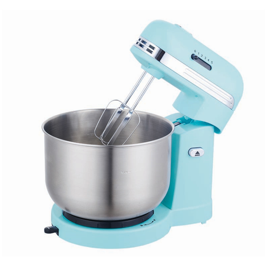 5-SPEED STAND MIXER WITH 3.5 QUART STAINLESS STEEL MIXING BOWL - (BLUE)