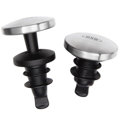 OXO 2-PIECE SPILLPROOF WINE STOPPER SET