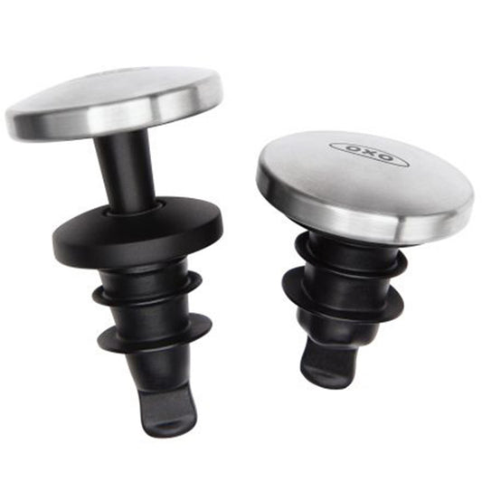 OXO 2-PIECE SPILLPROOF WINE STOPPER SET