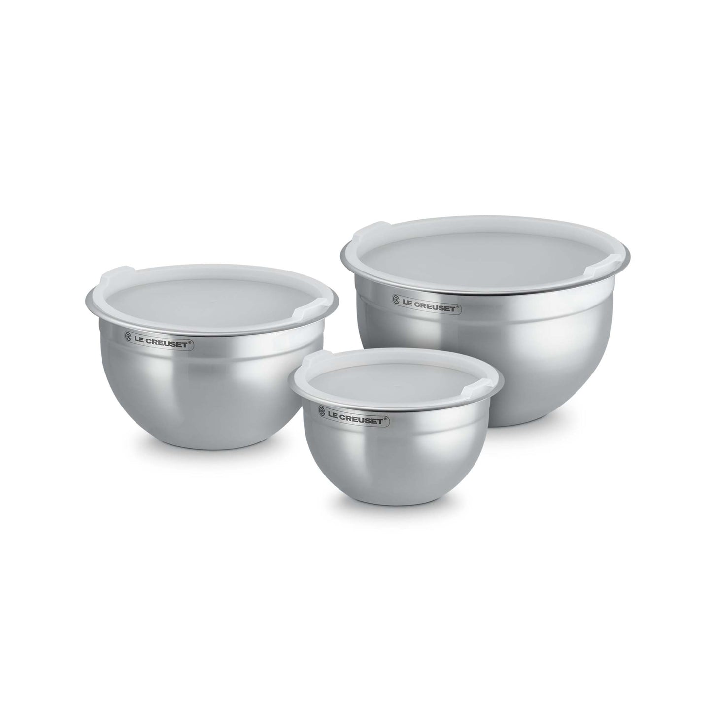 STAINLESS STEEL MIXING BOWLS SET OF 3