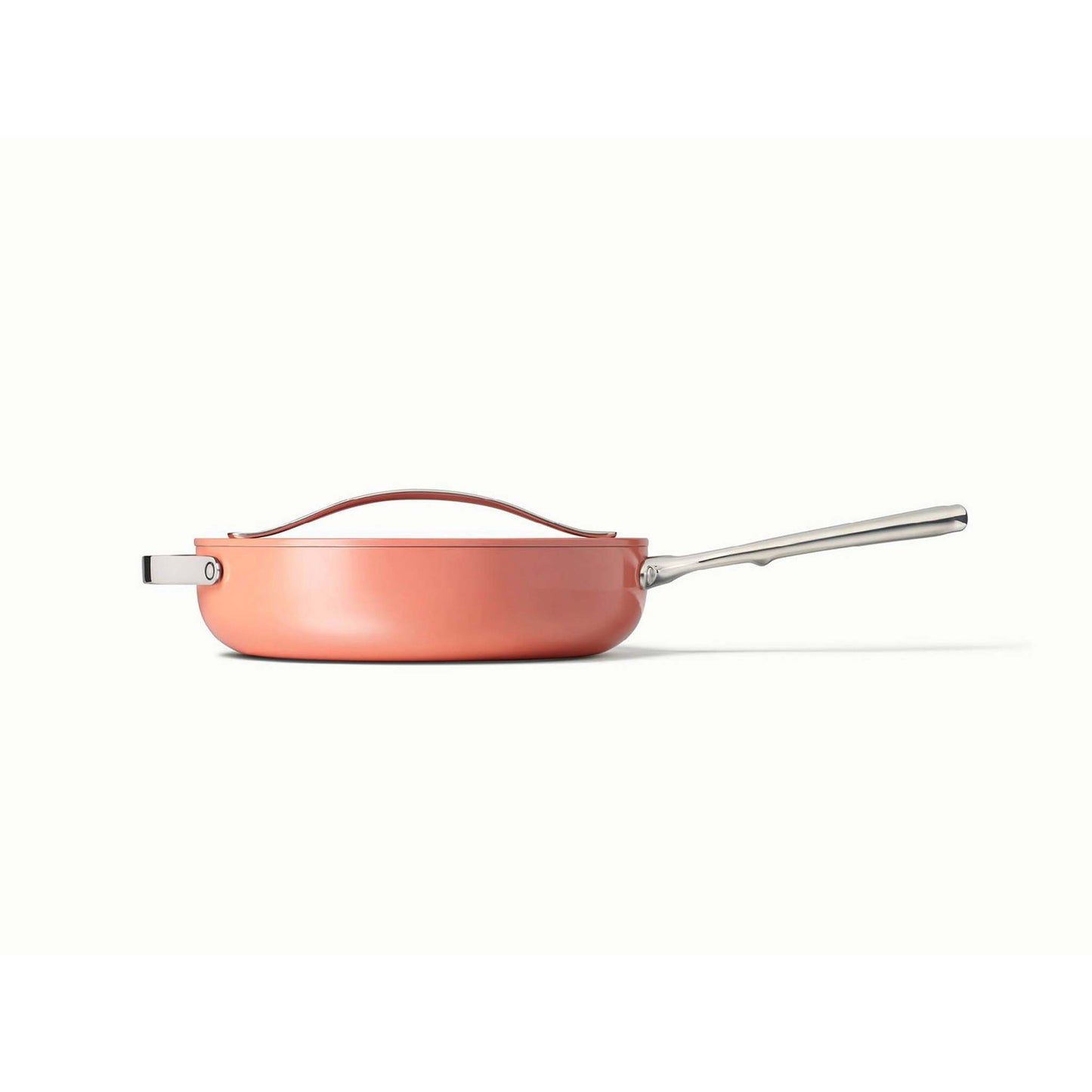 4.5QT NONSTICK CERAMIC SAUTE PAN W/ LID PERRACOTTA