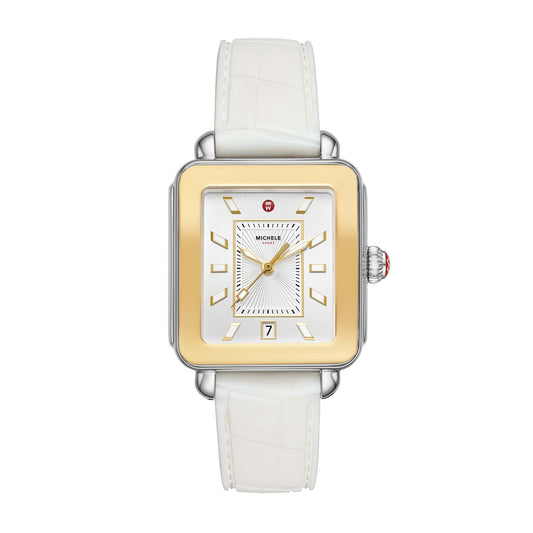 LADIES DECO SPORT TWO-TONE SILICONE WATCH