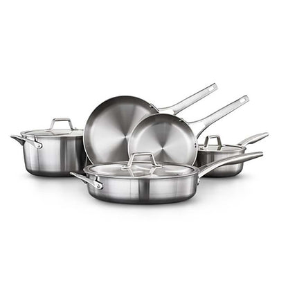 PREMIER STAINLESS STEEL 8PC COOKWARE SET
