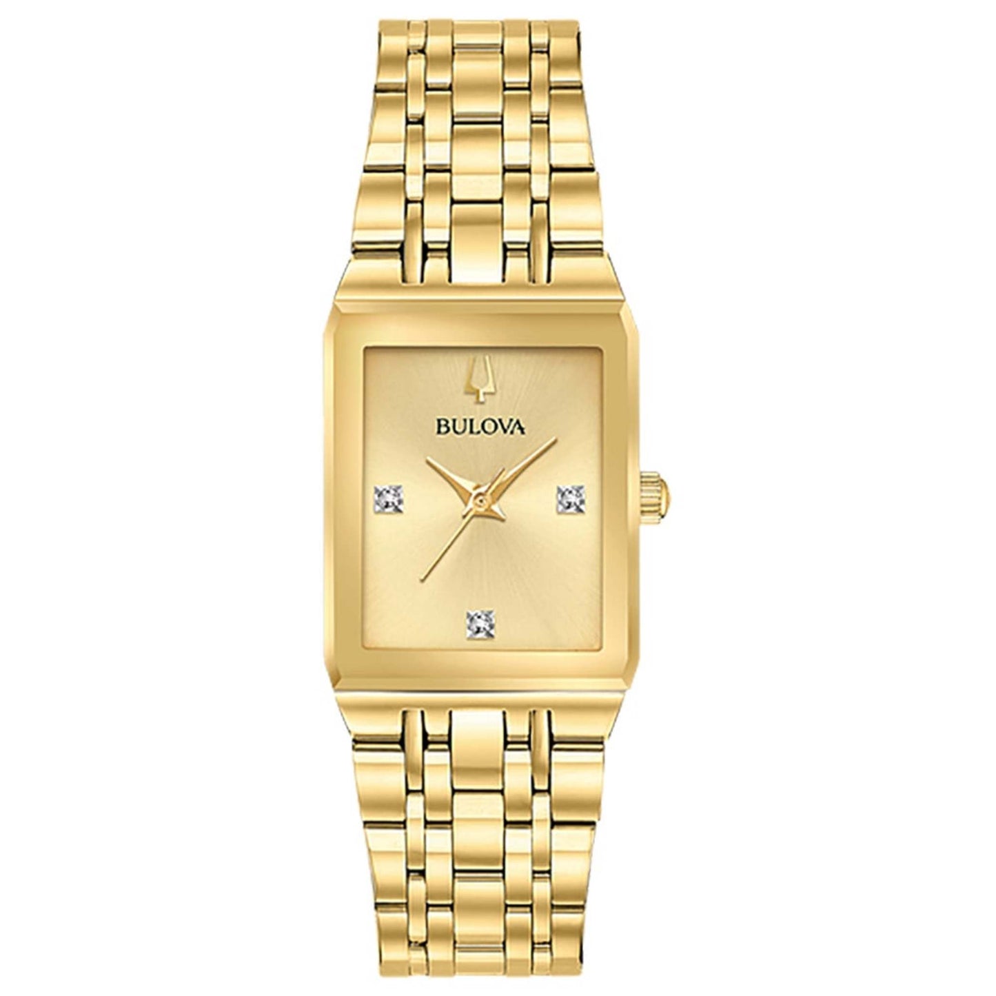 LADIES QUADRA STAINLESS STEEL TANK WATCH