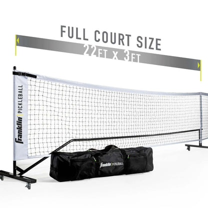 OFFICIAL SIZE PICKLEBALL NET ON WHEELS