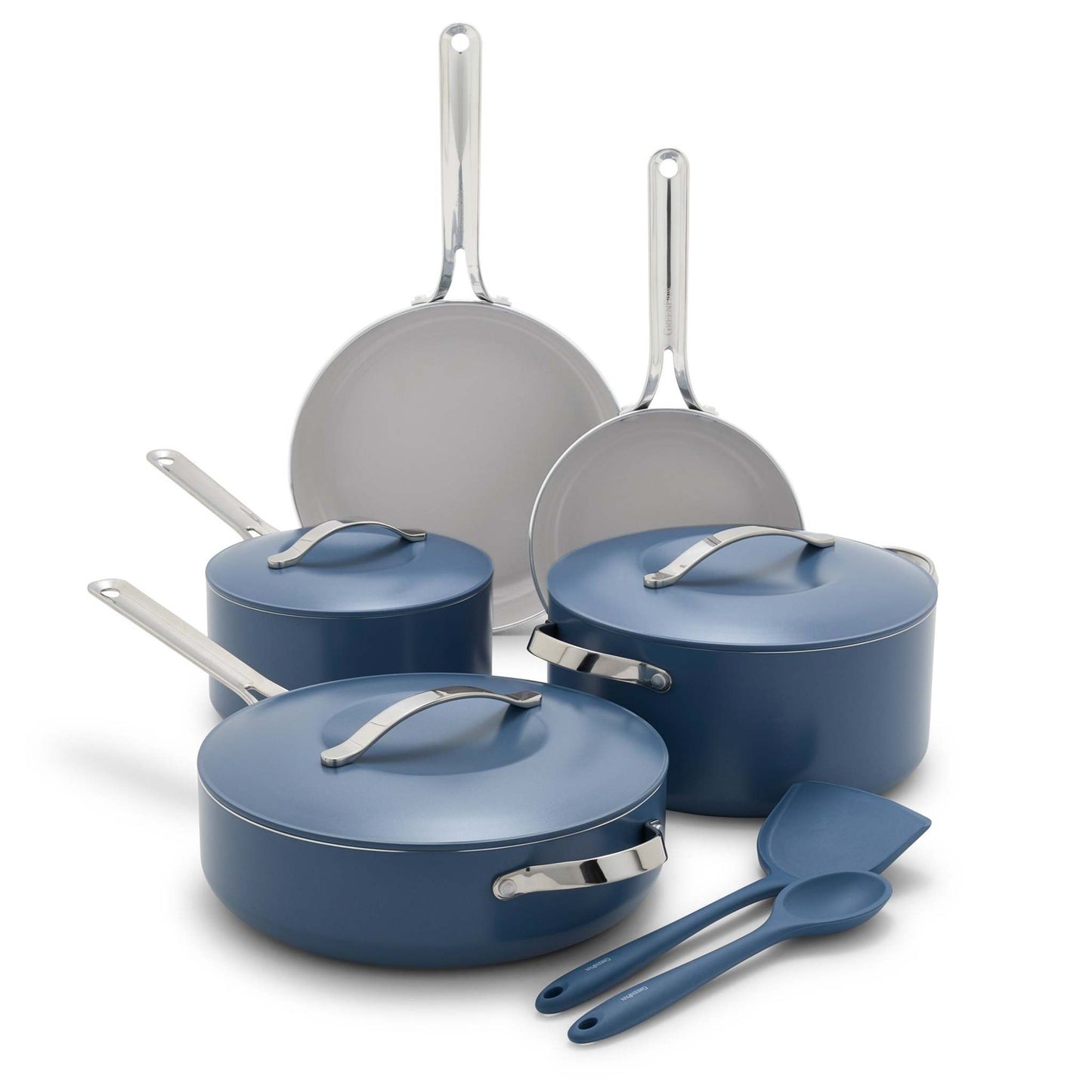 NOVA 10PC CERAMIC NONSTICK COOKWARE SET OCEAN