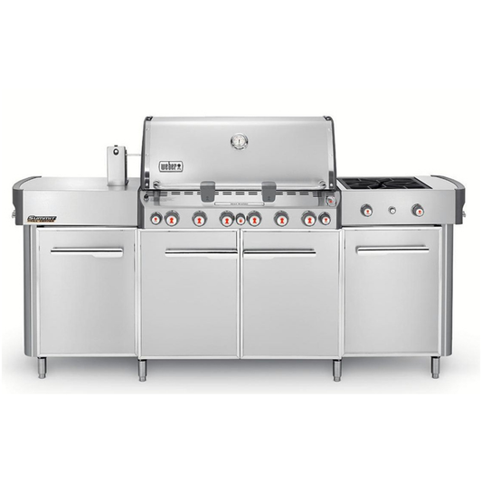 SUMMIT PROPANE GAS GRILL CENTER STAINLESS STEEL - (6 BURNER)