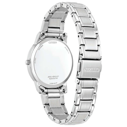 LADIES' CORPORATE EXCLUSIVE ECO-DRIVE STAINLESS STEEL WATCH, DIAL
