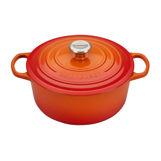 5.5QT SIGNATURE CAST IRON ROUND DUTCH OVEN FLAME