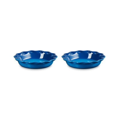 SET OF 2 HERITAGE PIE DISHES, MARSEILLE