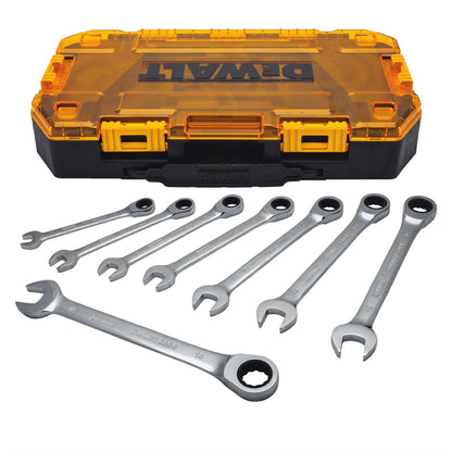 TOUGH BOX 8PC MM RATCHETING WRENCH SET