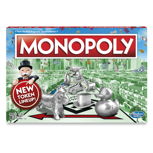 MONOPOLY CLASSIC FAMILY BOARD GAME FOR 2 TO 6 PLAYERS - (AGES 8 AND UP)