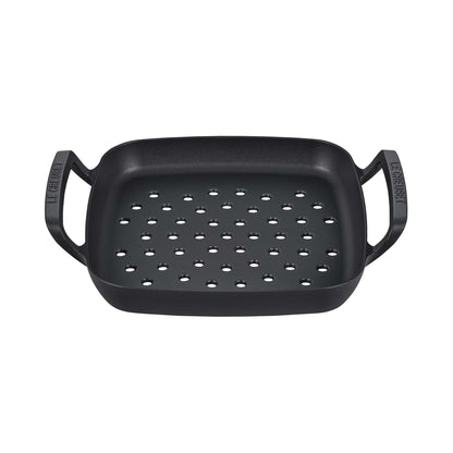 ALPINE OUTDOOR 12" SQUARE CAST IRON GRILL BASKET