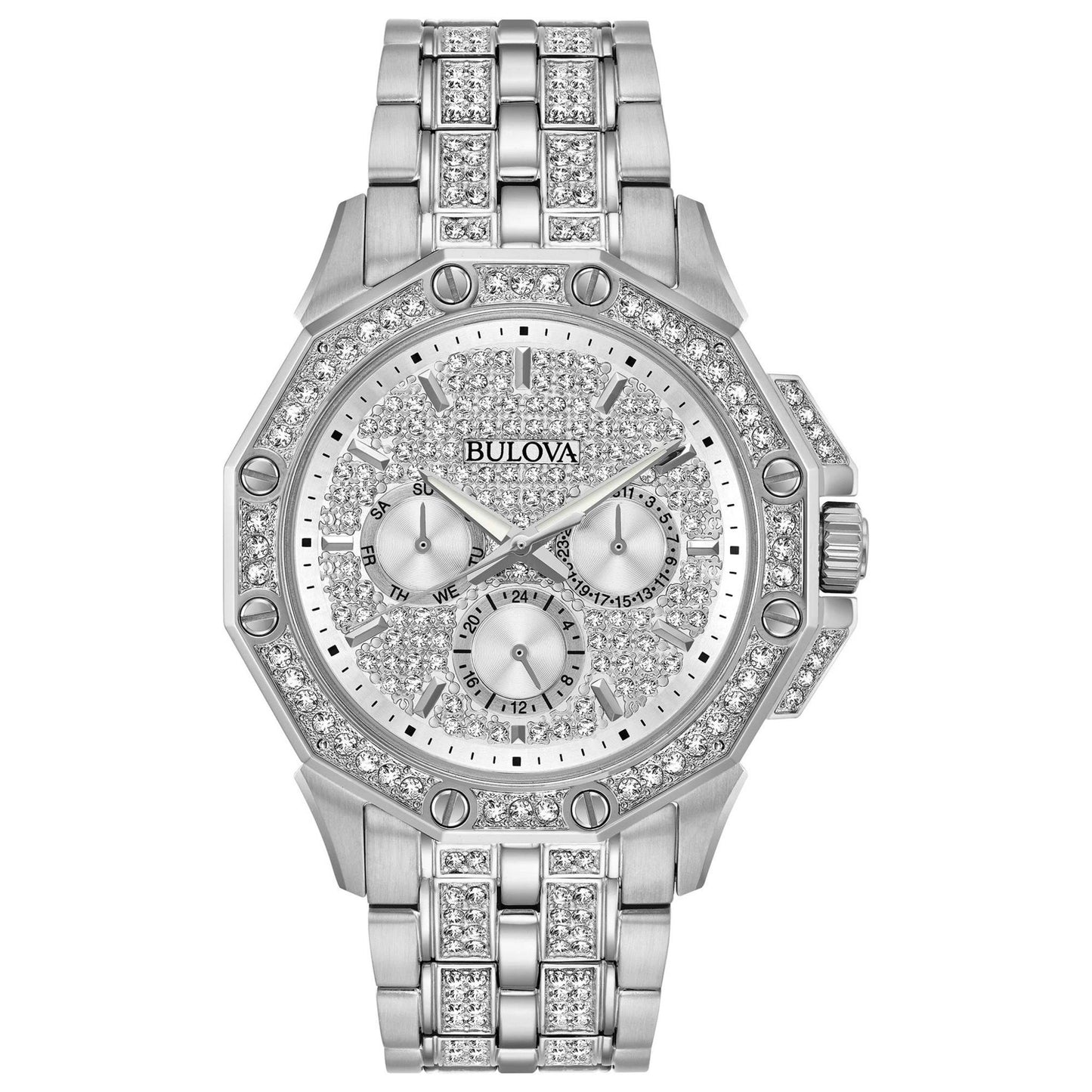 MENS OCTAVA SWAROVSKI CRYSTAL WATCH