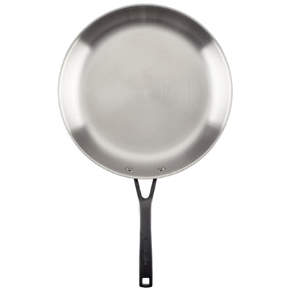 12.25" STAINLESS STEEL 5-PLY CLAD FRY PAN