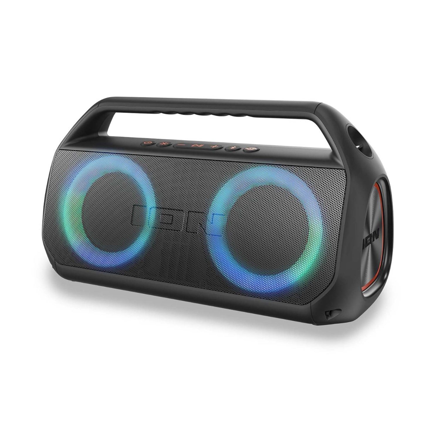 UBER BOOM ULTRA WATER RESISTANT STEREO BOOMBOX W/ LIGHTS