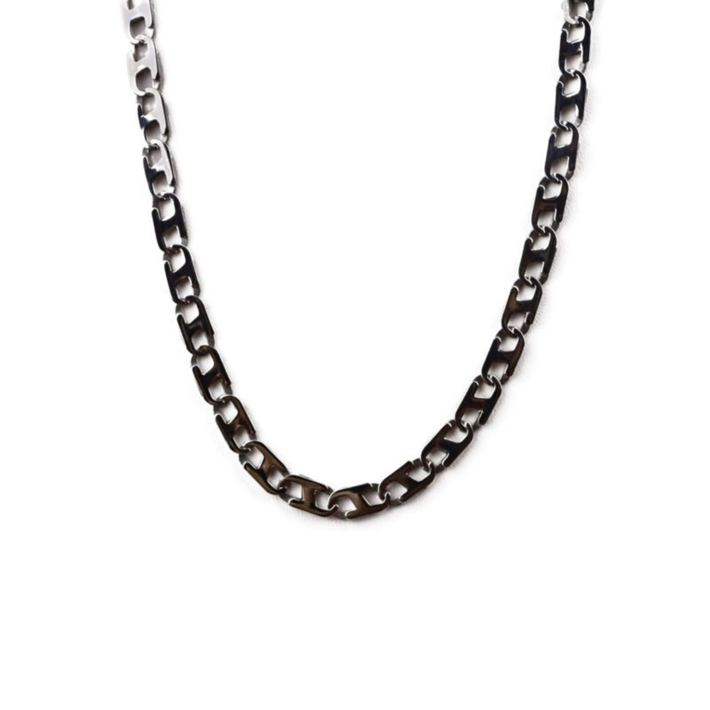 MENS FLAT MARINA LINK CHAIN NECKLACE