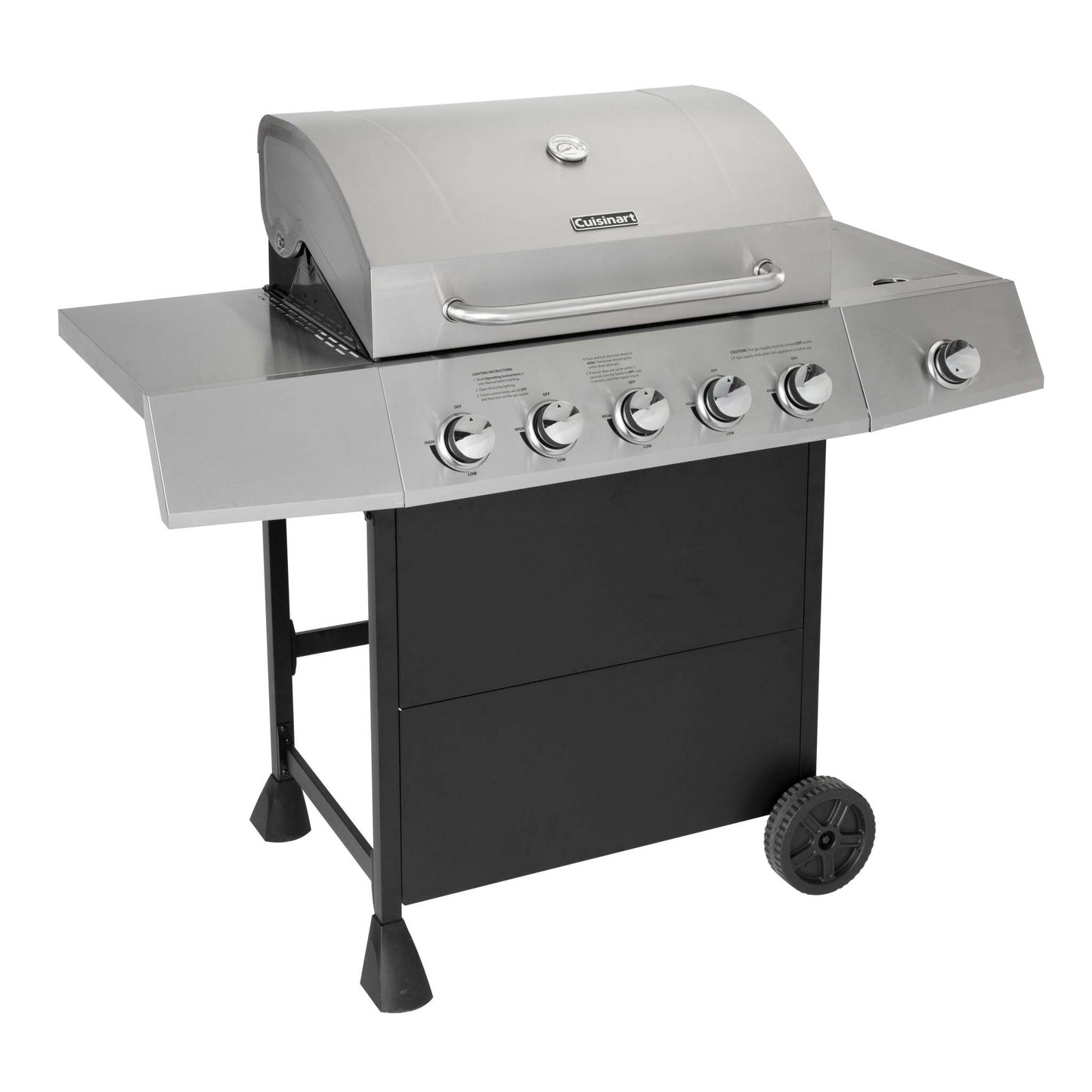 5 BURNER GAS GRILL W/ SIDE BURNER
