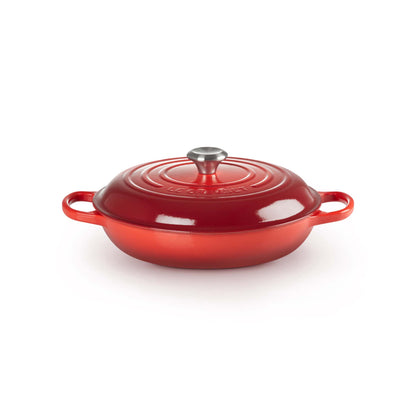 3.5QT SIGNATURE CAST IRON BRAISER CERISE