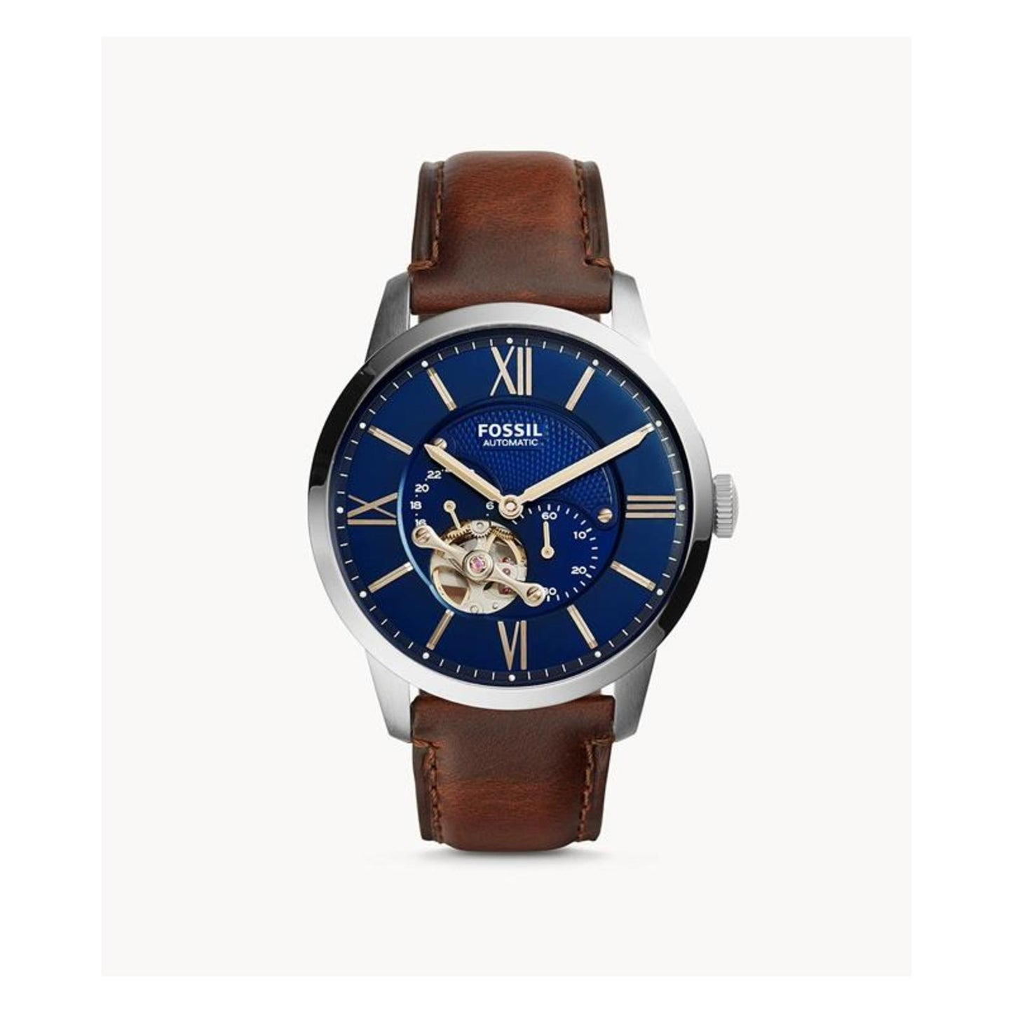 MENS TOWNSMAN AUTOMATIC BLACK ECO LEATHER WATCH