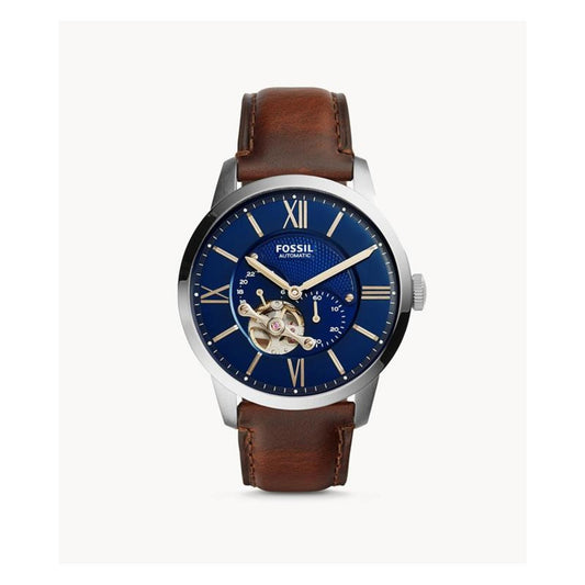 MENS TOWNSMAN AUTOMATIC BLACK ECO LEATHER WATCH