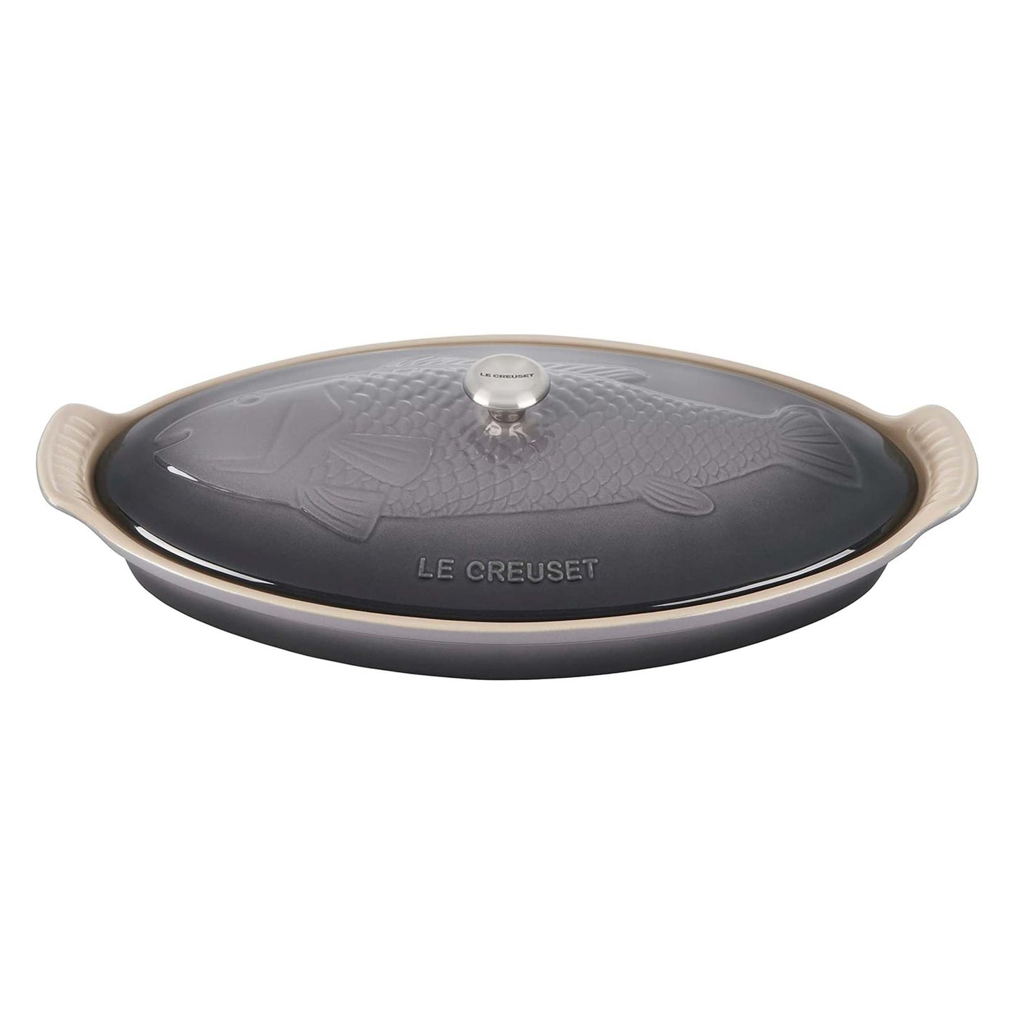 1.7QT HERITAGE STONEWARE FISH BAKER OYSTER