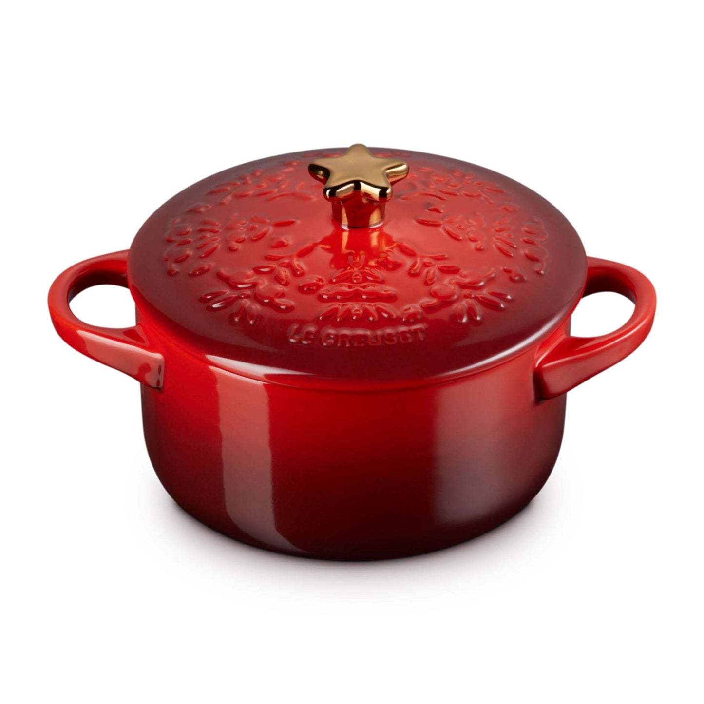 NOEL COLLECTION 24OZ STONEWARE MINI COCOTTE CERISE