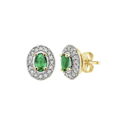 DIAMOND & EMERALD EARRINGS