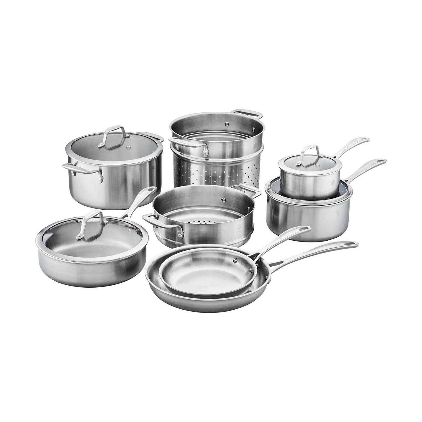 SPIRIT 3-PLY 12PC STAINLESS STEEL COOKWARE SET