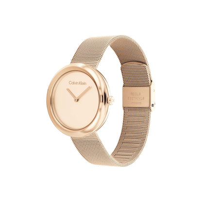 LADIES CARNATION STAINLESS STEEL MESH WATCH CARNATION