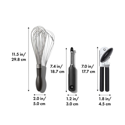 GOOD GRIPS 3PC STARTER KITCHEN TOOL SET