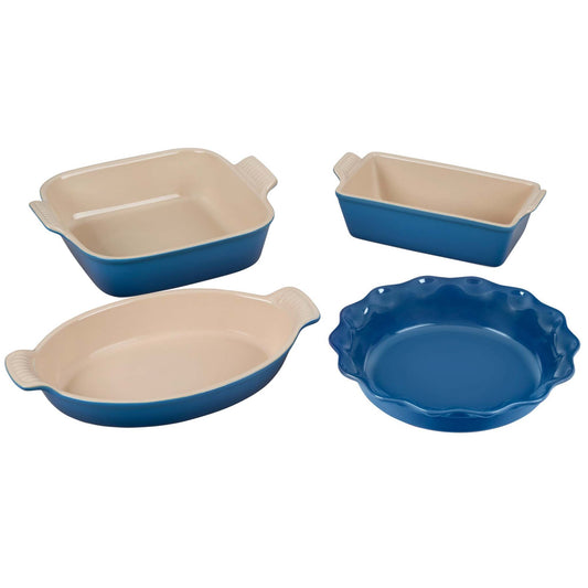 4PC HERITAGE STONEWARE BAKEWARE SET MARSEILLE