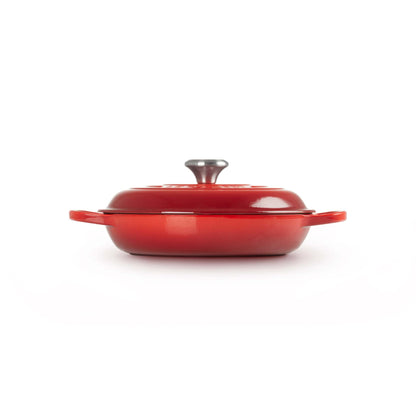 2.25QT SIGNATURE CAST IRON BRAISER CERISE