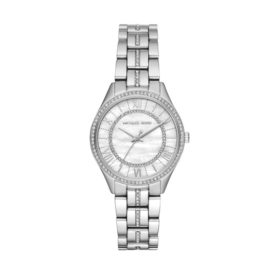 LADIES MINI LAURYN PAVE WATCH MOTHER-OF-PEARL DIAL