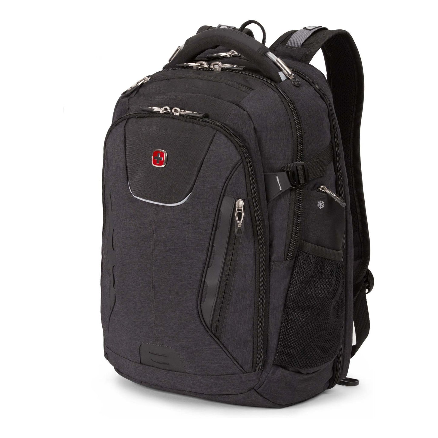 5358 USB SCANSMART LAPTOP BACKPACK HEATHER