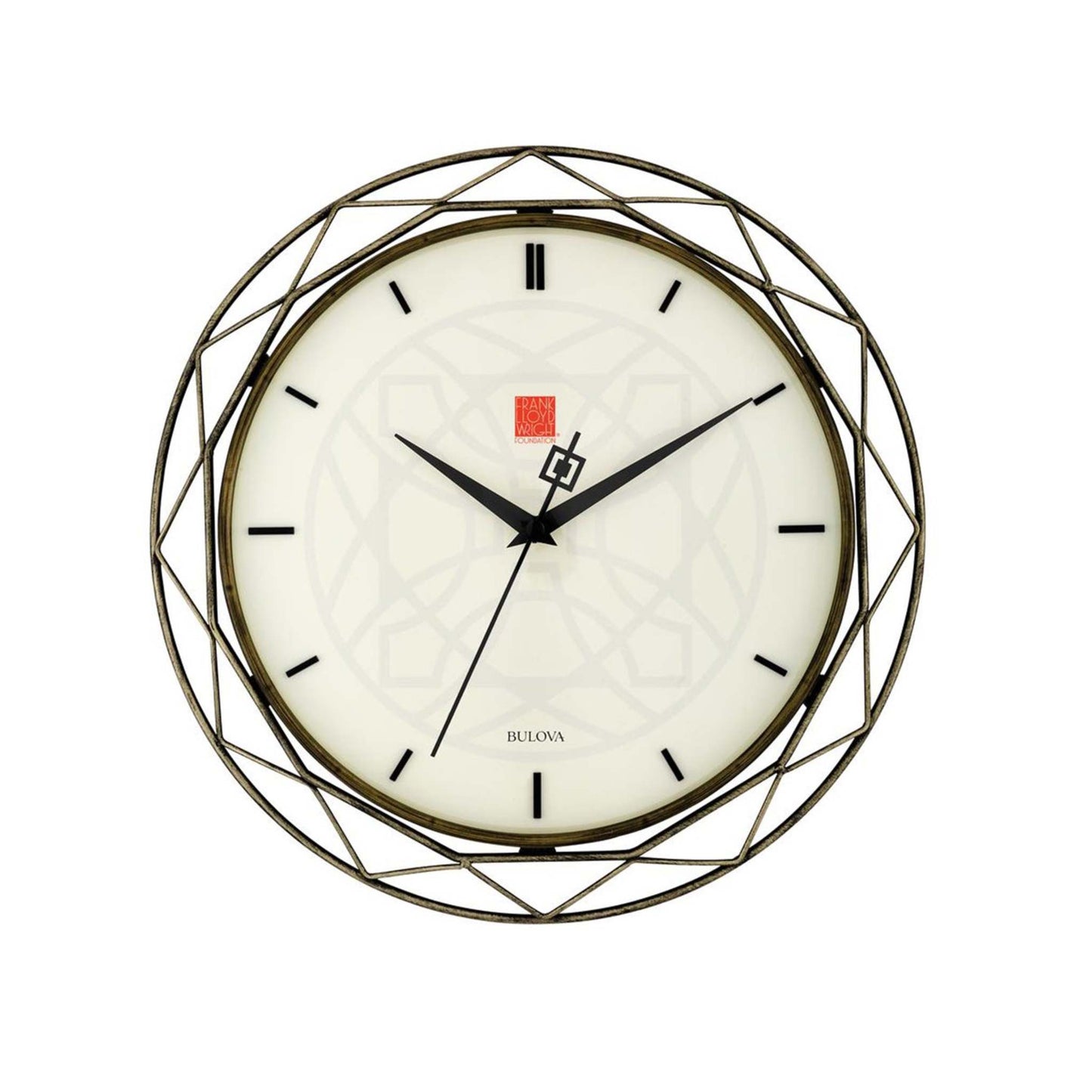LUXFER PRISM FRANK LLOYD WRIGHT WALL CLOCK