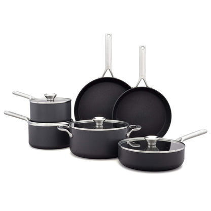 CERAMIC PROFESSIONAL NONSTICK 10PC COOKWARE SET