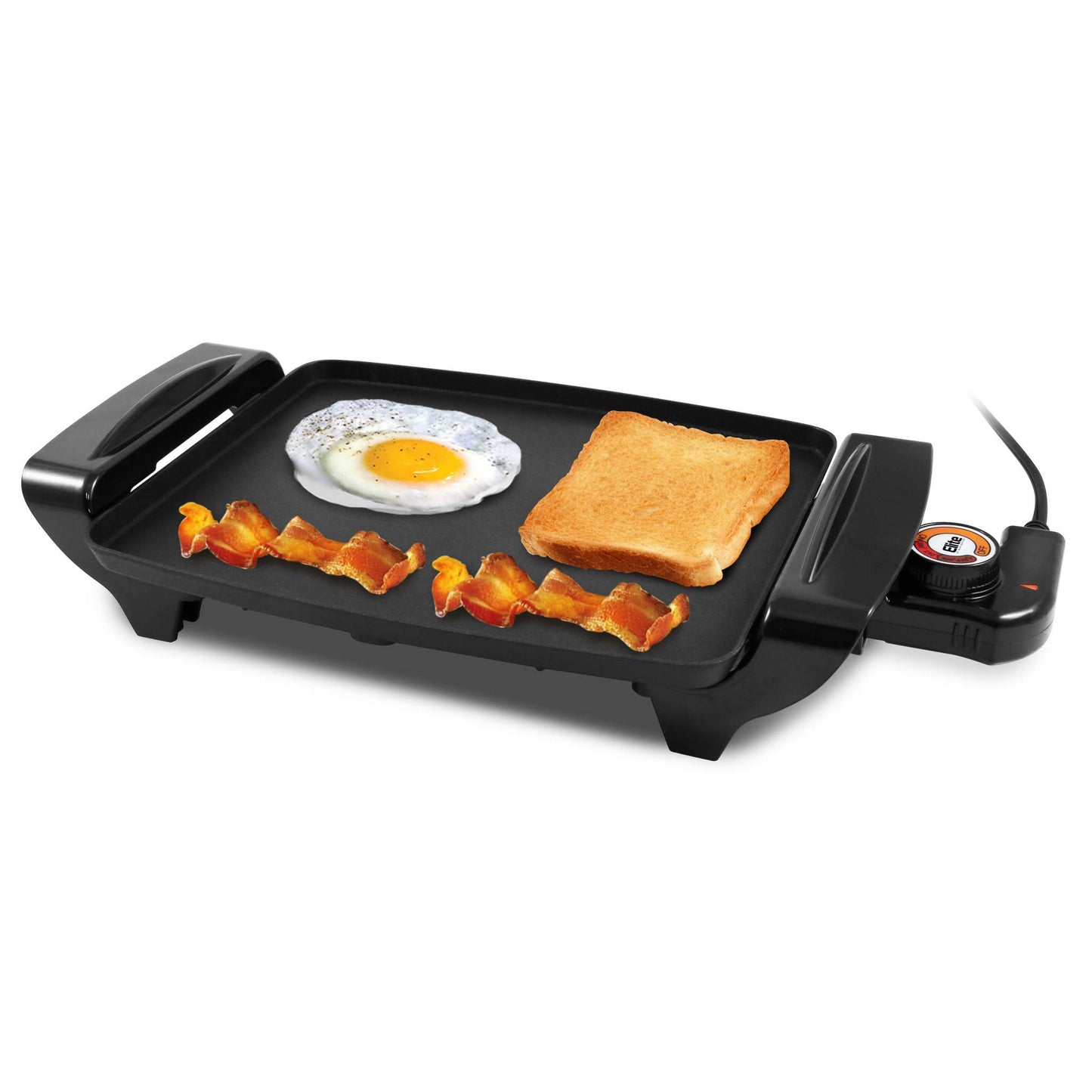 10.5" ELECTRIC NONSTICK GRIDDLE W/ COOL TOUCH HANDLES