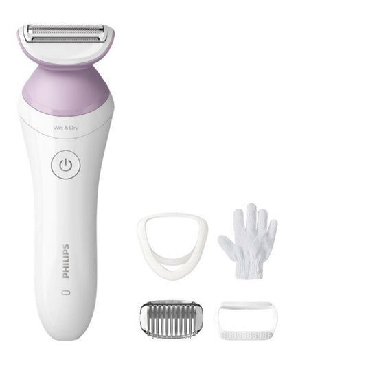 LADY ELECTRIC CORDLESS SHAVER SERIES 6000 W/ 4 ACCESSORIES