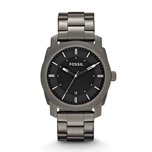 MENS MACHINE SMOKE STAINLESS STEEL WATCH