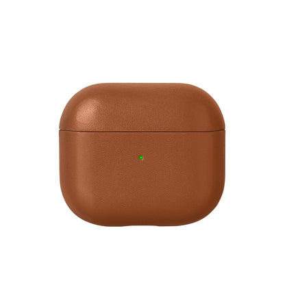 LEATHER CASE FOR AIRPODS (GEN 3) TAN
