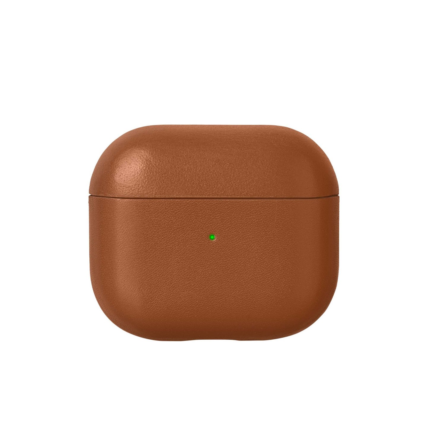 LEATHER CASE FOR AIRPODS (GEN 3) TAN