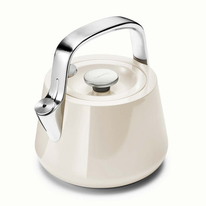 STOVETOP WHISTLING TEA KETTLE CREAM
