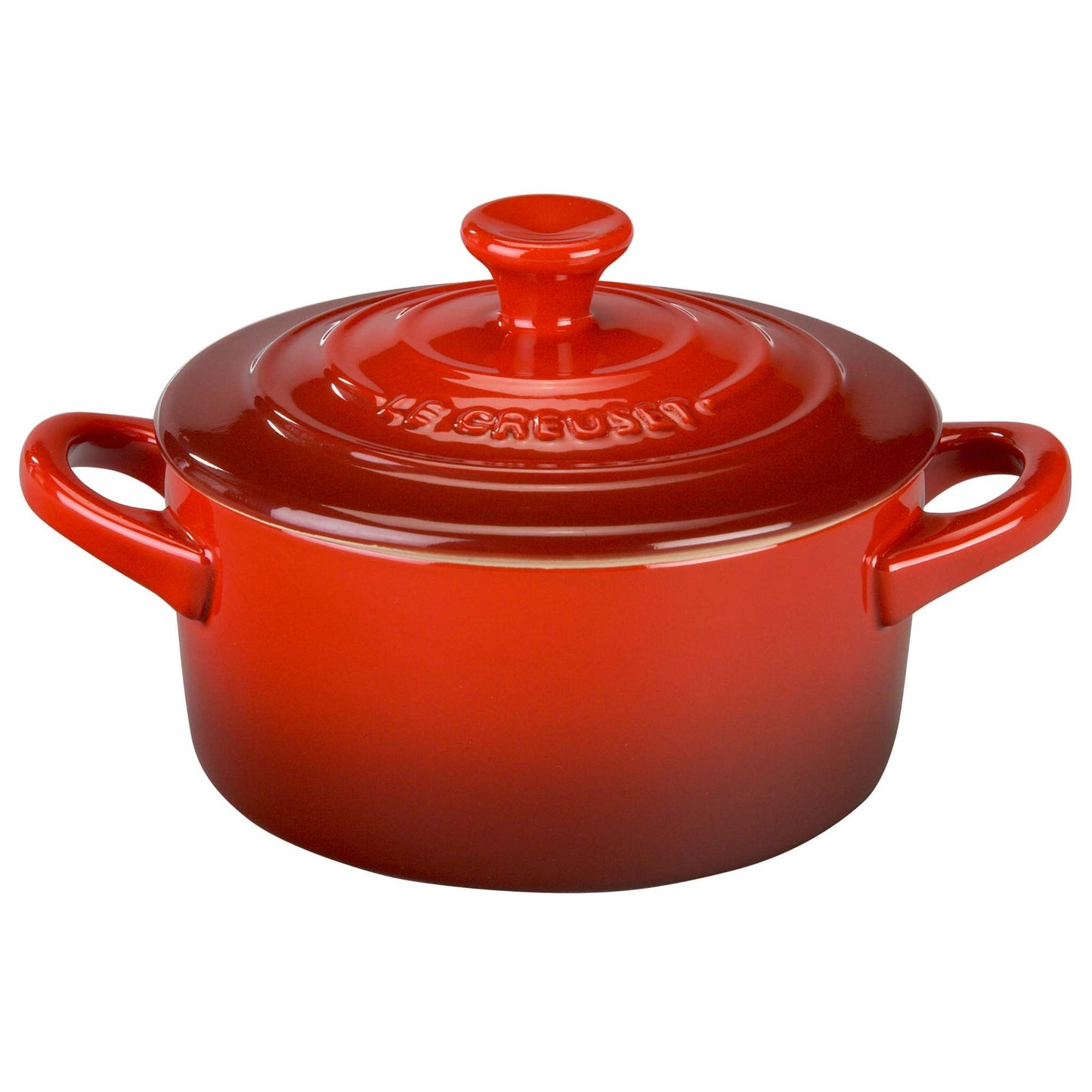 8OZ STONEWARE MINI ROUND COCOTTE CERISE