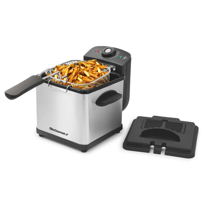 1.6QT IMMERSION STAINLESS STEEL DEEP FRYER