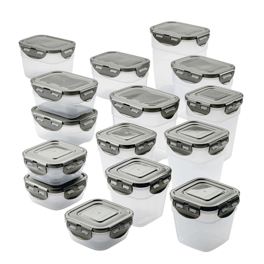 30PC LEAKPROOF STACKING CONTAINER FOOD STORAGE SET