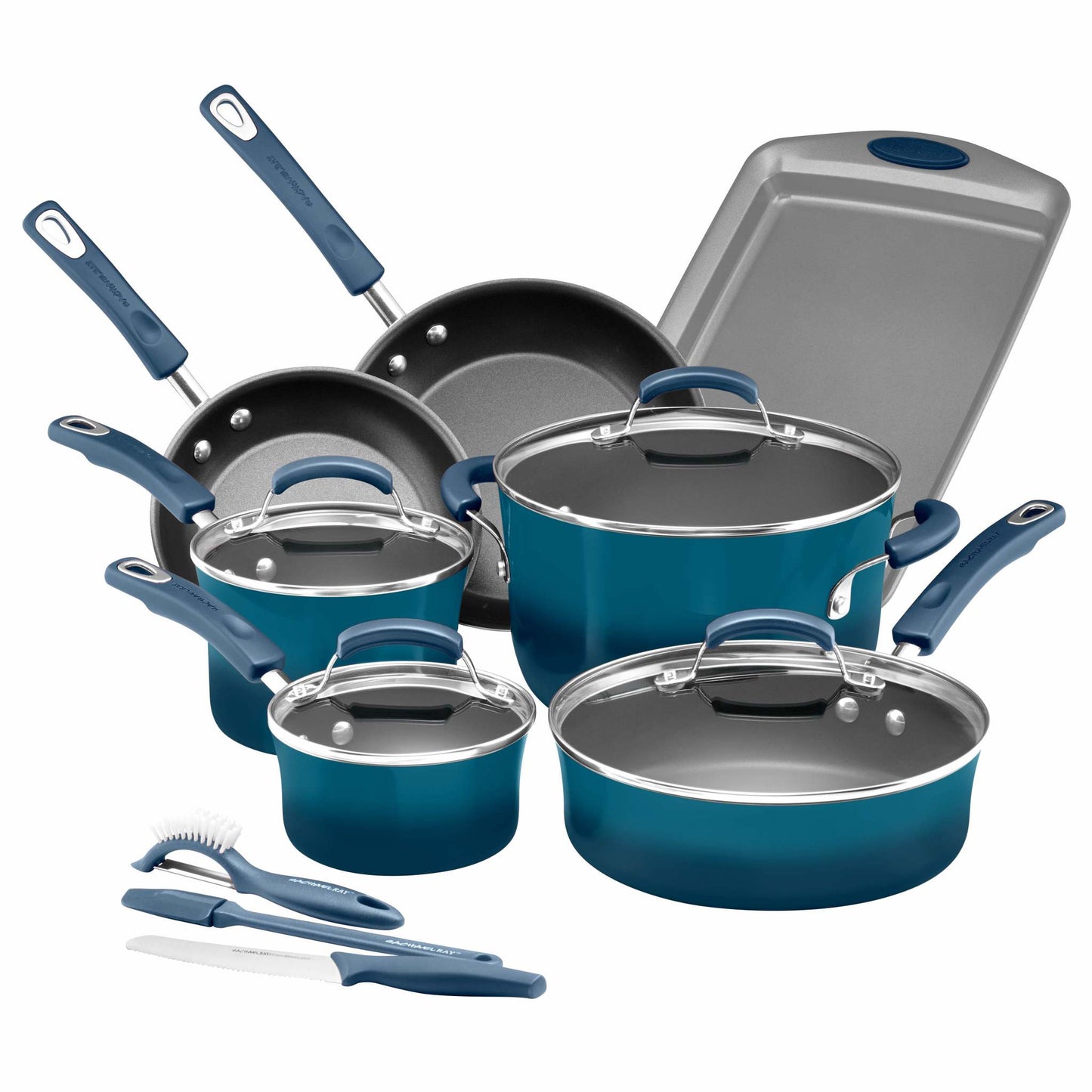 14PC CLASSIC BRIGHTS NONSTICK COOKWARE