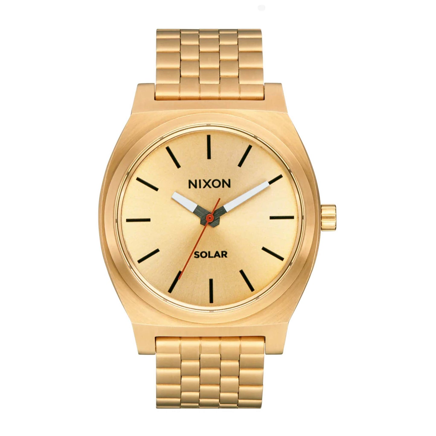 MEN'S TIME TELLER SOLAR STAINLESS STEEL WATCH