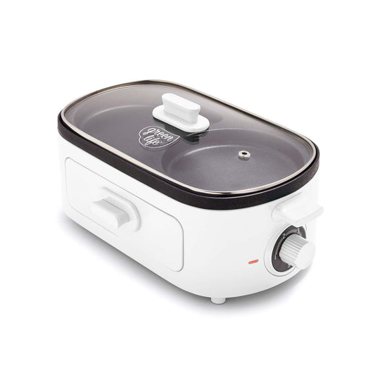 HEALTHY CERAMIC NONSTICK BREAKFAST MAKER WHITE