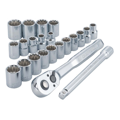 22PC 3/8" 6 POINT UNIVERSAL SOCKET SET